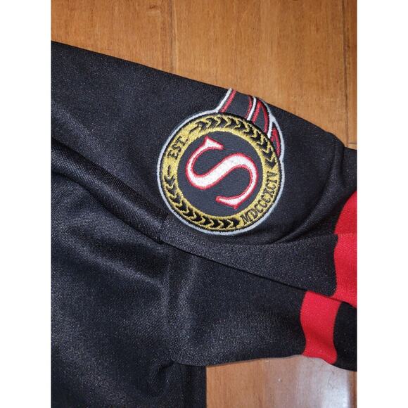 Vintage NHL CCM Ottawa Senators Black Sewn Hockey Jersey Womens S Boys XL - Picture 4 of 9